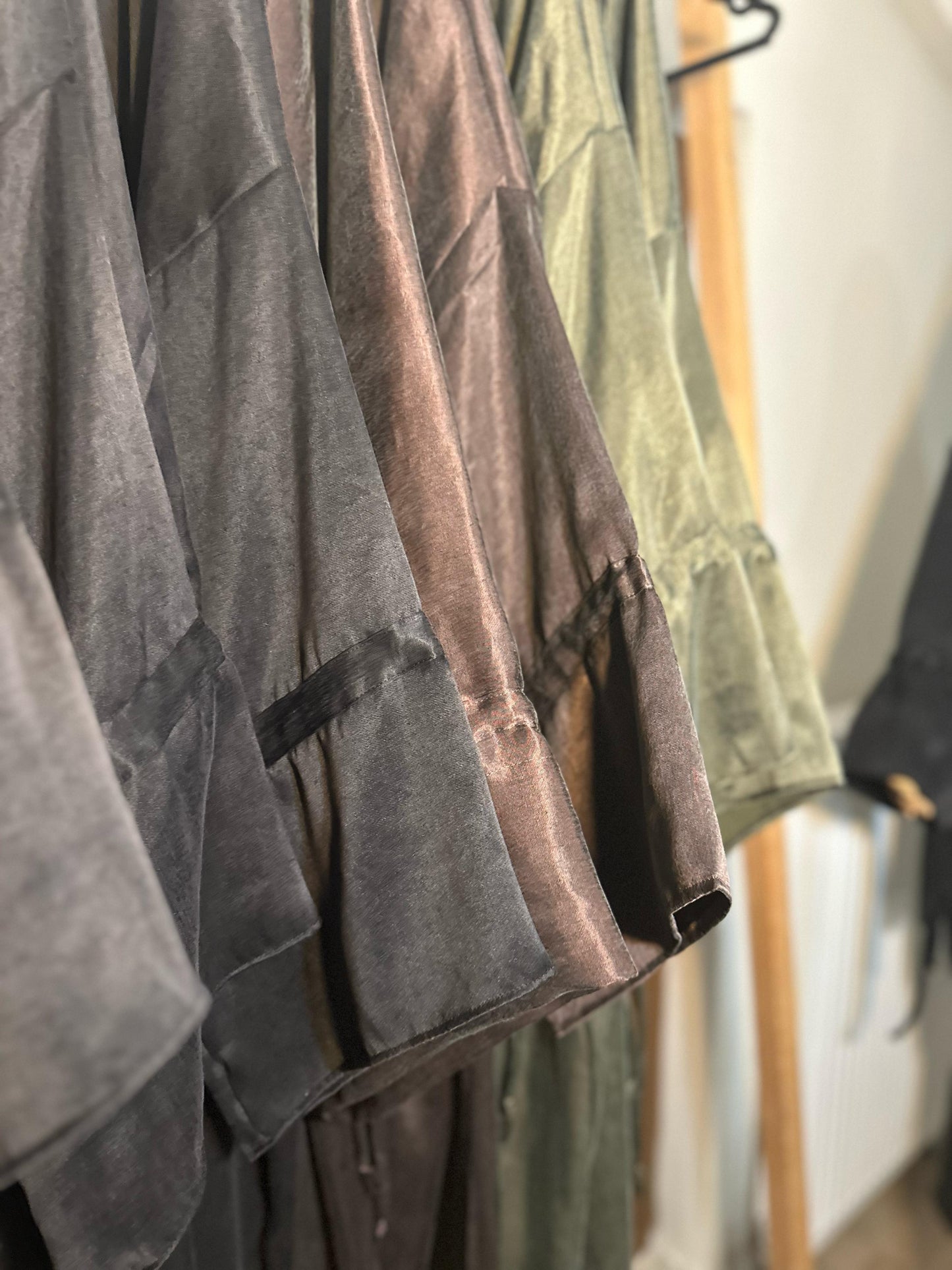Abaya Talia marron - Cupro
