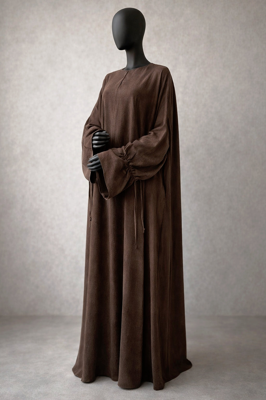 Abaya Talia marron - Cupro